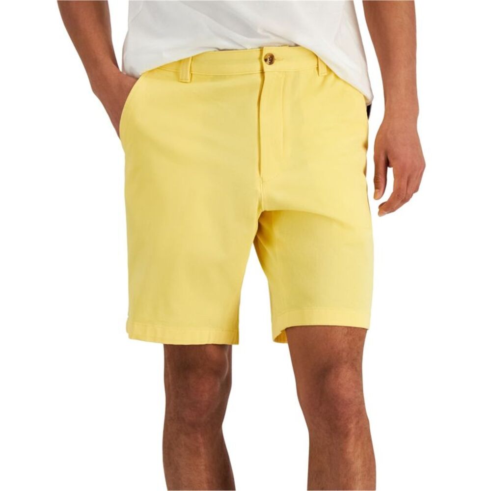 Club Room Mens 4-Way Stretch 9'' Casual Chino Shorts, NWT